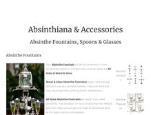 Tablet Screenshot of absintheaccessories.org
